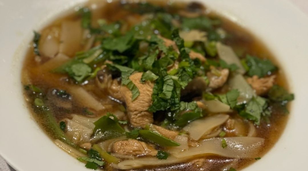 Soy & Ginger Chicken in Noodle Broth